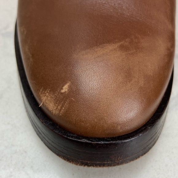 TORY BURCH THE RIDING BOOT LEATHER RICH BROWN - Picture 8 of 16